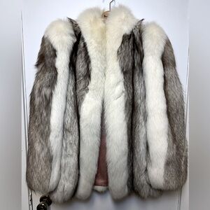 Real Fur Vintage coat for elegant winter